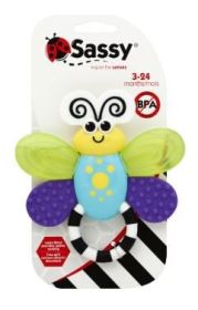 Sassy Teether, Flutterby, 3-24 Months