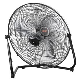 18 Inch Floor Fan 3 Speeds 360 Adjustable Tilt High-Velocity Industrial Fan (Color: black)