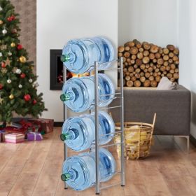 4-layer Kettle Rack, 5-gallon Detachable Water Bottle Rack, Organizational Storage Rack, Silver, Prohibited Temu, Not Shipped On Weekends (Option: silvery)