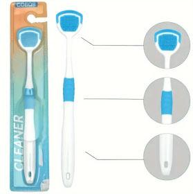 A Soft And Gentle Adult Tongue Brush That Effectively Removes Bad Breath, Effectively Removes Plaque, Freshens Breath, And Cares For Gum Health - (Option: 2pcs)
