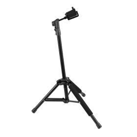 VEVOR Tripod Guitar Stand Floor-Standing Foldable 35.4-47.2 In Adjustable Height (Color: black)