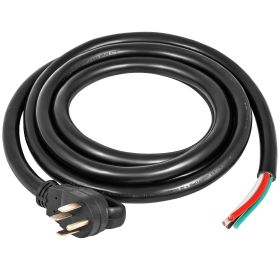VEVOR  25Ft 50Amp Generator Extension Cord 6 Gauge STW Generator Cord Generator Power Cord N14-50P To Bare Wire Cut Wire Cord Extension Power Cor (Option: Black 25Ft)