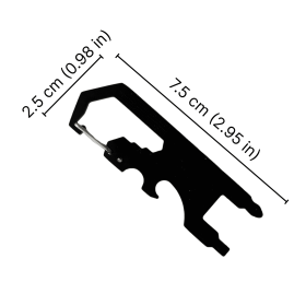 Bottle Openers, Multifunctional Keychain Beer Bottle Opener, Suitable For Men And Women. (Color: black)