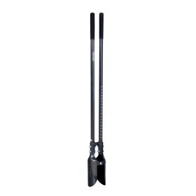 Post Hole Digger With Carbon Steel Handle Scale Marks 57.5Manual Hole Digger (Color: black)