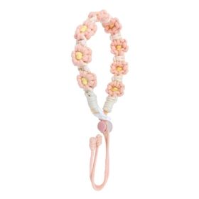 Hand-Woven Cute Daisy Mug Strap for 8-40oz Portable Sports Water (Color: pink, Type Use: for 8-40oz)