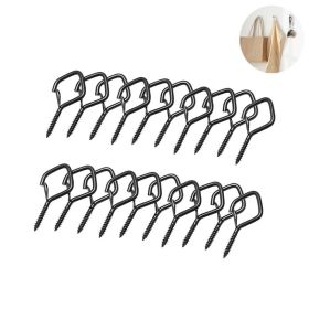 Wall Organizer Storage Hooks for Home Bathroom Kitchen Garage (Color: black, Type: Hook)