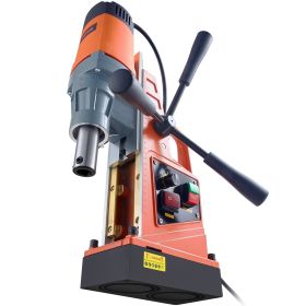 VEVOR Magnetic Drill, 1550W Boring Diameter, 2922lbf 13000N 500 RPM Portable Electric Mag Drill Press With Variable Speed, Drilling Machine For A (Color: orange)