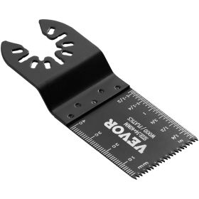 VEVOR 50PCS Oscillating Saw Blades, Universal Quick Release Oscillating Saw Blades, Multitool Tool Blades For Wood Plastic Aluminum, (Color: black)