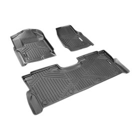 VEVOR Automotive Floor Mats Fits For Ford F-250 F-350 F-450 2017-2022 3 Pcs (Color: black)